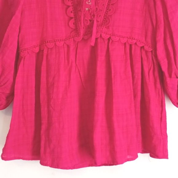 Max Studio " Cerise" Boho Blouse in Size XS (NWT) - Picture 3 of 10